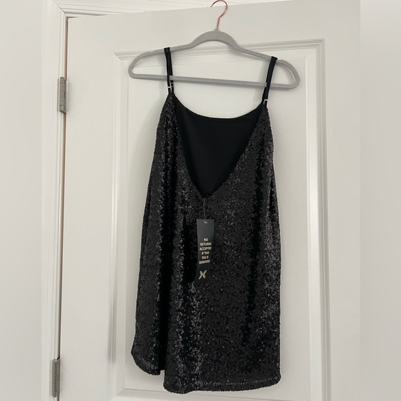 Nightcap Clothing black sequin mini dress size S - Picture 3 of 3